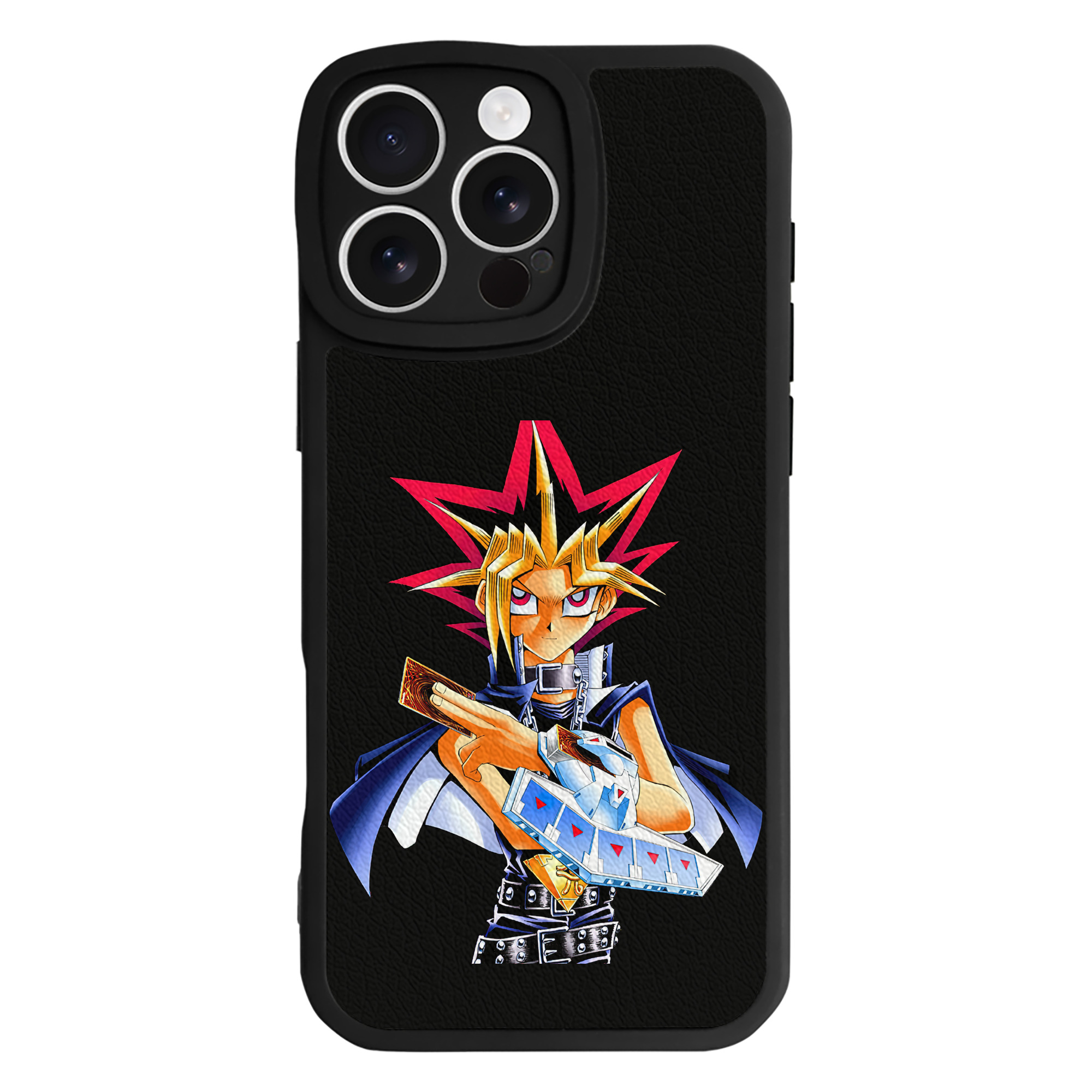 遊☆戯☆王 Yu-Gi-Oh! 【iPhone 16シリーズ対応】シリコンスマホケース（レザー調） 材質：シリコン